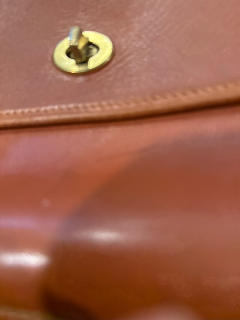 COACH Court Vintage British Tan Leather 9870 Made in the United States - Picture 5 of 11